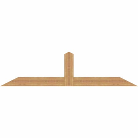 Ekena Millwork Portland Smooth Timber Gable Bracket, Western Red Cedar, 84"W x 21"H x 1 1/2"D x 5 1/2"F, 6/12 Pitch GBW084X21X0206POR00SWR